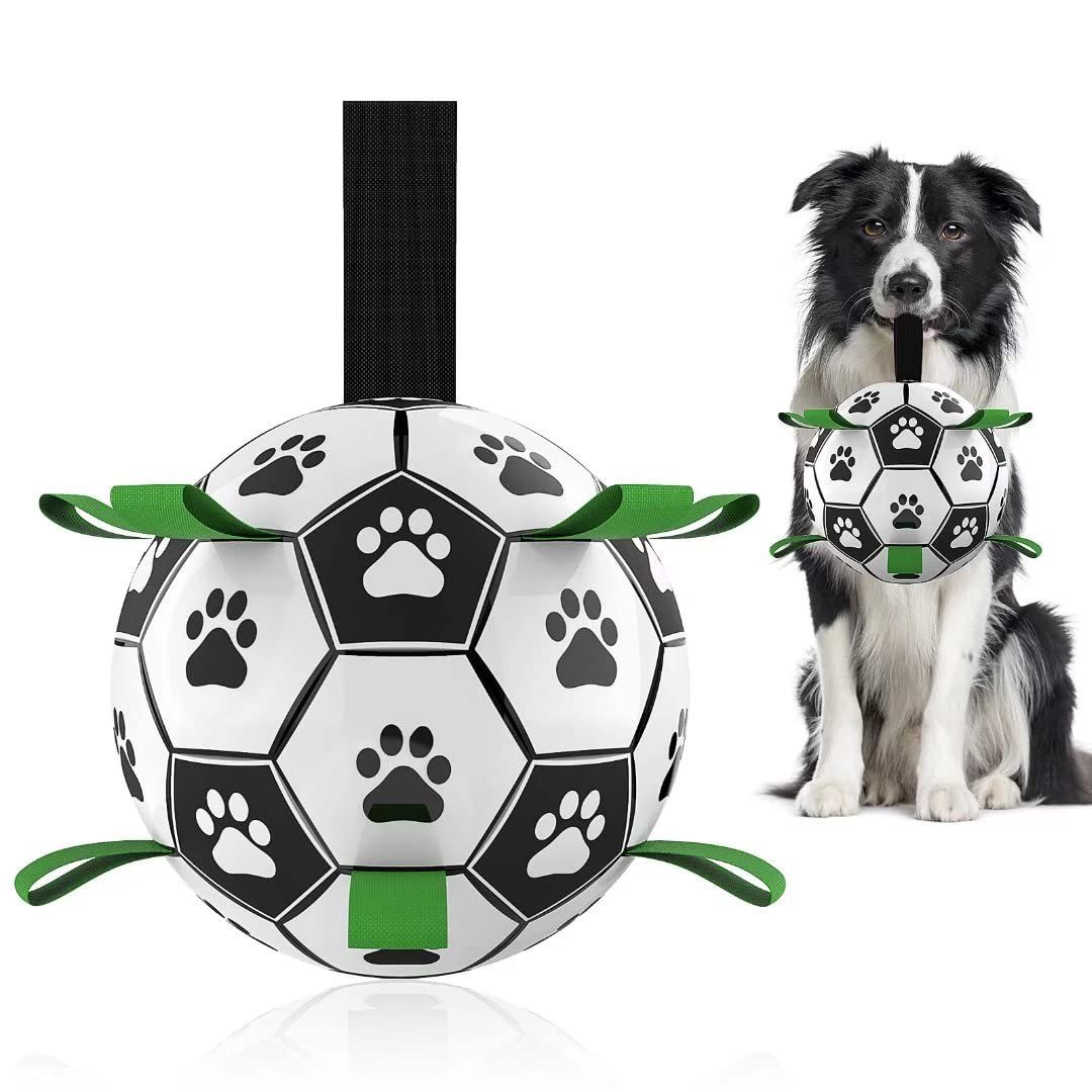 ⚽ "The ultimate fetch toy – keep your dog active, happy, and entertained with our durable paw-print soccer ball!" 🐾