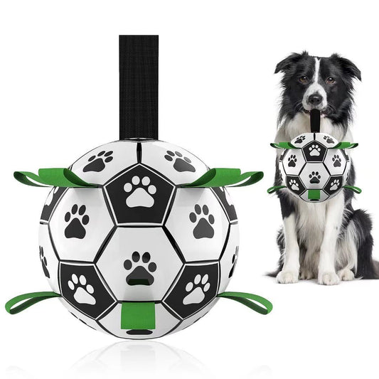 ⚽ "The ultimate fetch toy – keep your dog active, happy, and entertained with our durable paw-print soccer ball!" 🐾