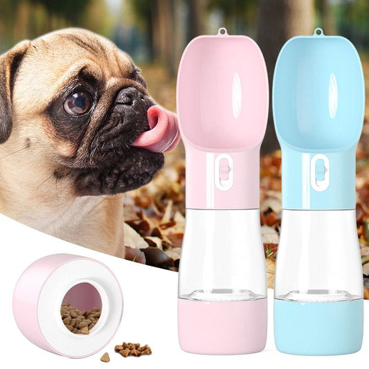 ✨ "Keep your furry friend happy and hydrated on every adventure – with our 2-in-1 water & snack bottle for dogs!" ✨