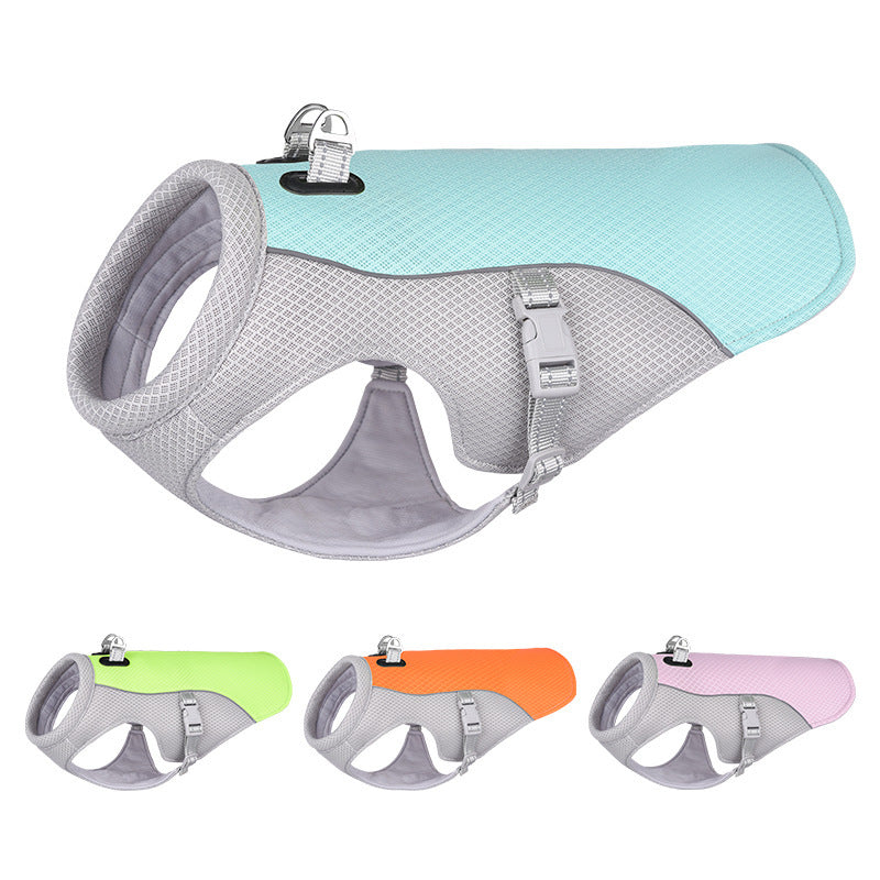 WalkingSummer cooling vest for dogs, heat resistant, cool dog clothes, breathable, sun resistant, for small and large dogs