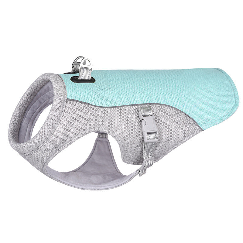WalkingSummer cooling vest for dogs, heat resistant, cool dog clothes, breathable, sun resistant, for small and large dogs