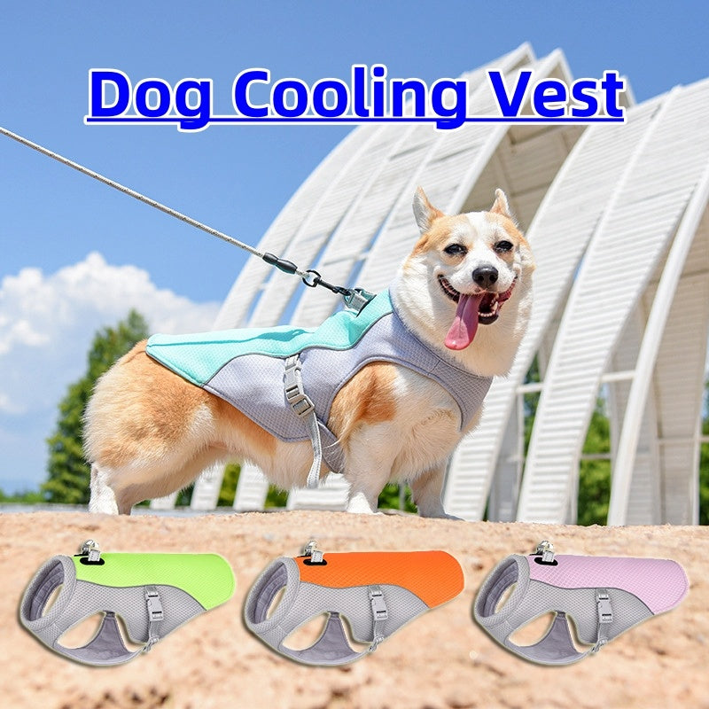 WalkingSummer cooling vest for dogs, heat resistant, cool dog clothes, breathable, sun resistant, for small and large dogs