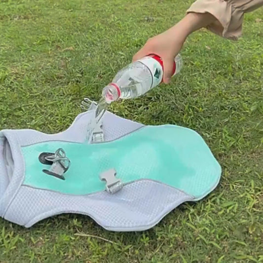 WalkingSummer cooling vest for dogs, heat resistant, cool dog clothes, breathable, sun resistant, for small and large dogs