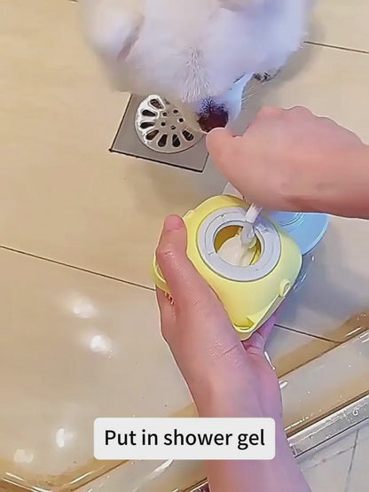 Pet Dog Shampoo Massager Brush Cat Massage Comb Grooming Scrubber Shower Brush For Bathing Short Hair Soft Silicone Brushes